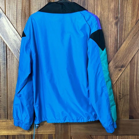 Vintage Prostyled Track Jacket Windbreaker retro pull over 1/2 zip snap 90s S - Picture 6 of 10